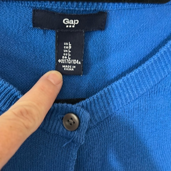 GAP Vibrant Blue Knit Cardigan - Picture 2 of 4